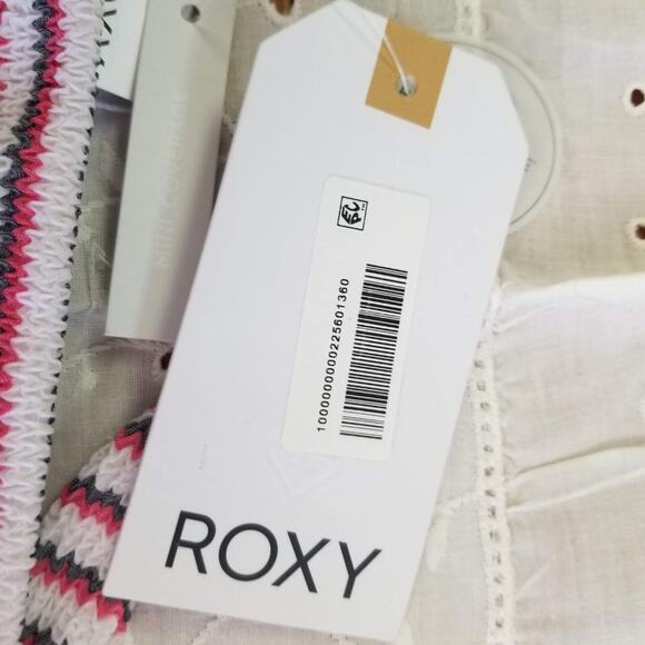 Roxy Juniors' Bikini Bottoms Swimsuit Chasing Love Printed Textured Medium NWT - Picture 4 of 4